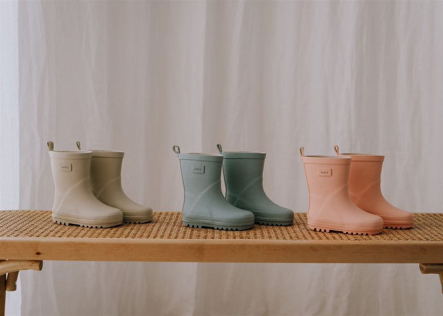 Rain Boots Seashell Pink