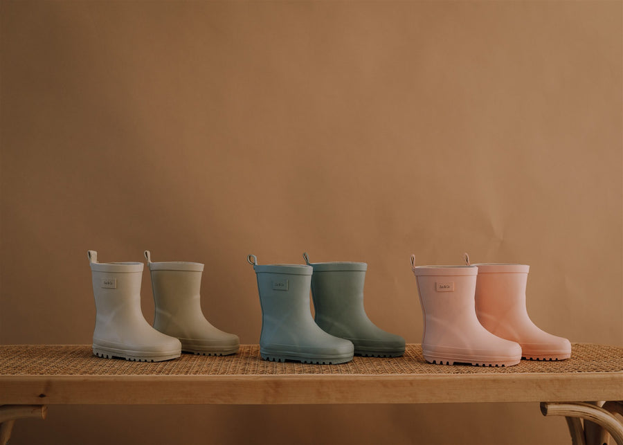 Rain Boots Seashell Pink