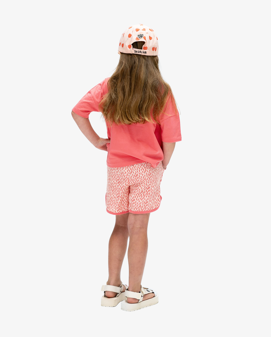 THE GIRL CLUB |  Coral Leopard Heart Relaxed Tee