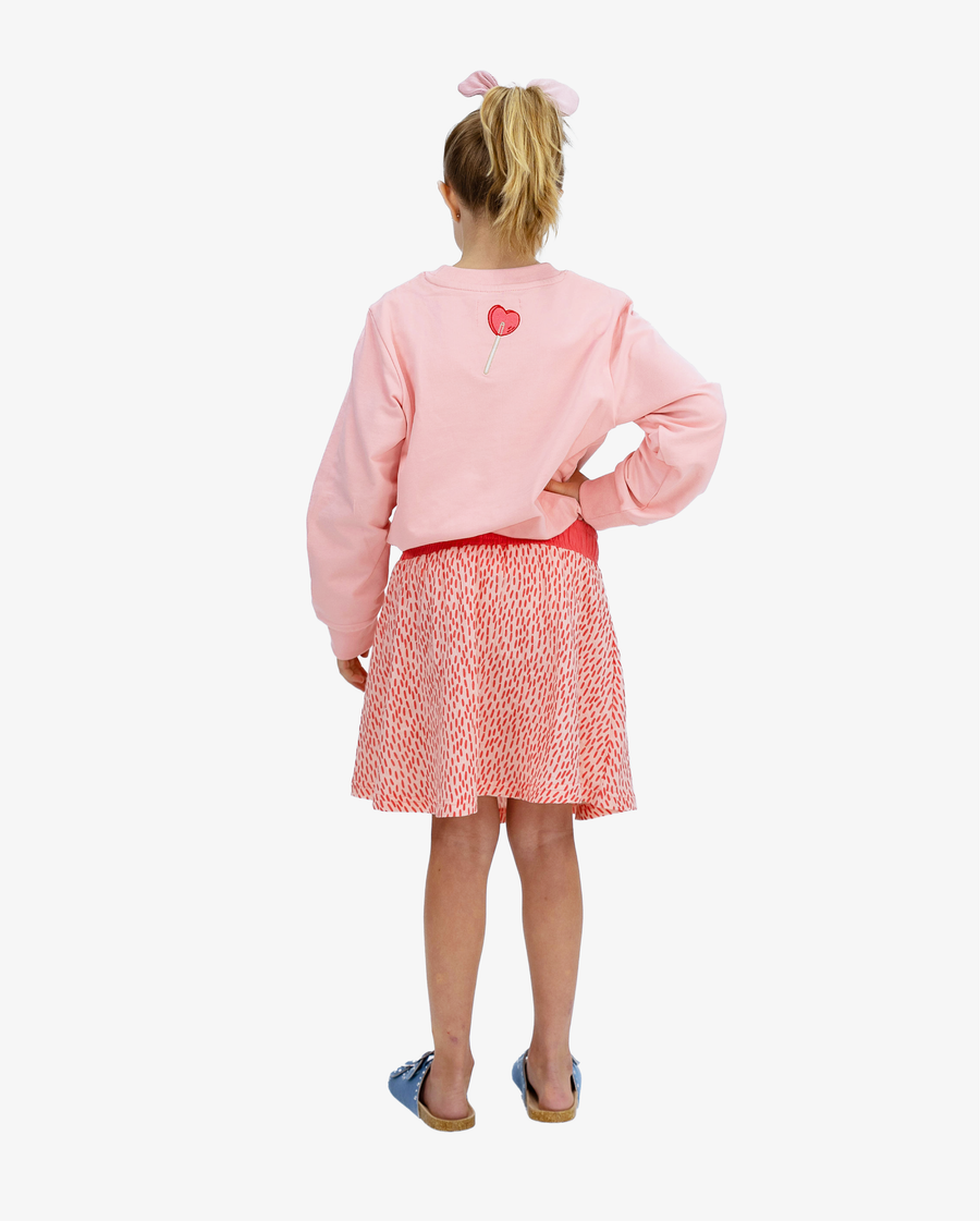 THE GIRL CLUB | Coral Lollipop Muslin Skirt