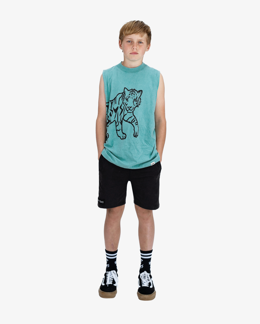 BAND OF BOYS | Teal BOB Tiger Tank Top