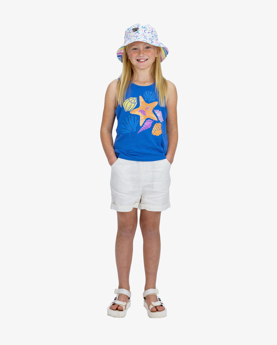 THE GIRL CLUB | Rainbow Stripe Reversible Bucket Hat