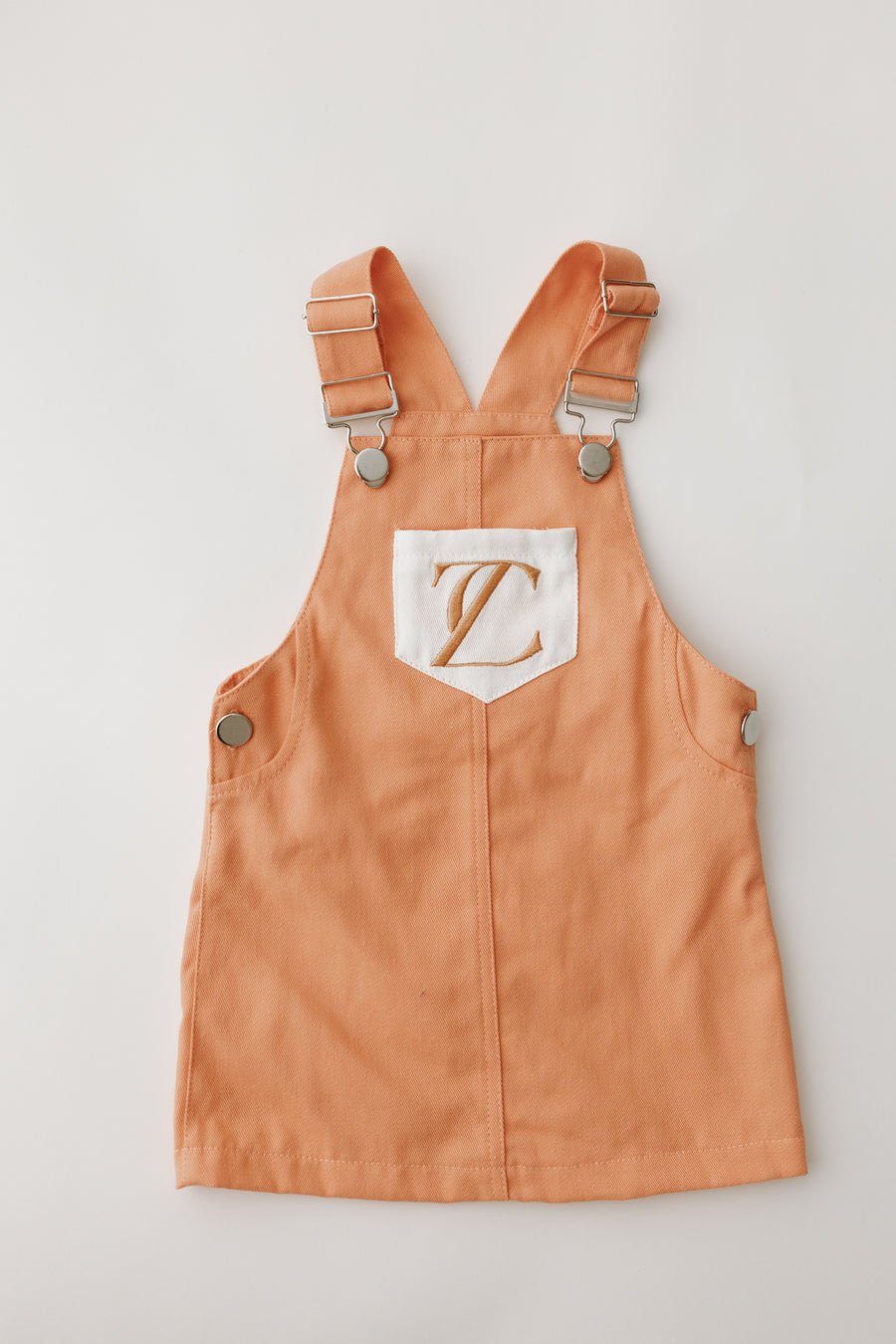 Apricot Dungaree Dress