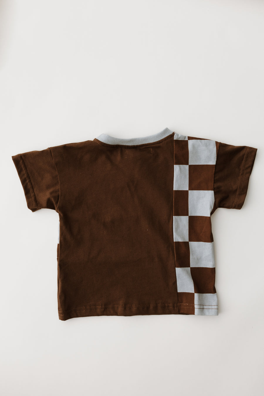 Cocoa Checkered Signature Tee