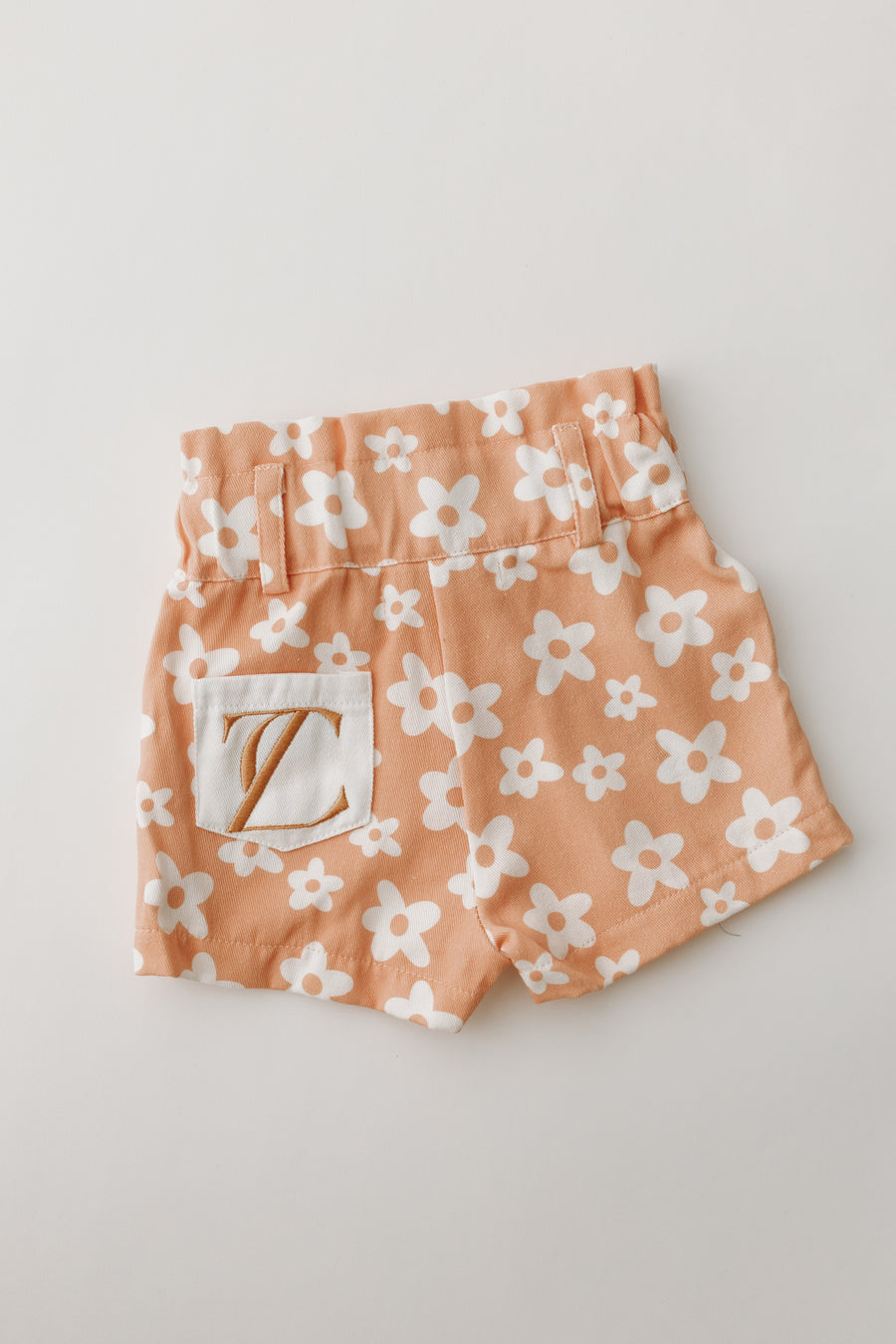 Apricot Wild Flower Girls Shorts