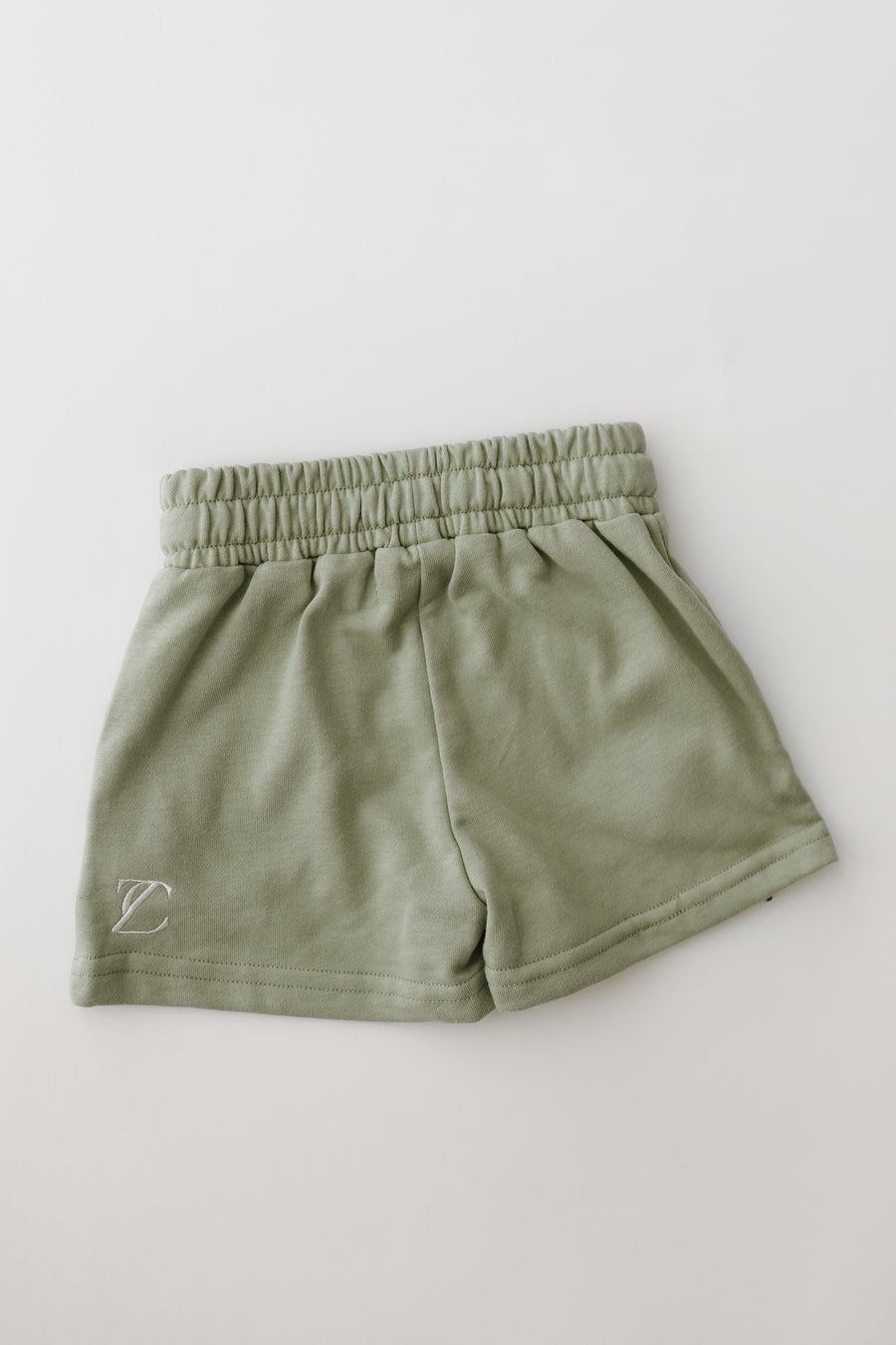 Olive Terry Shorts