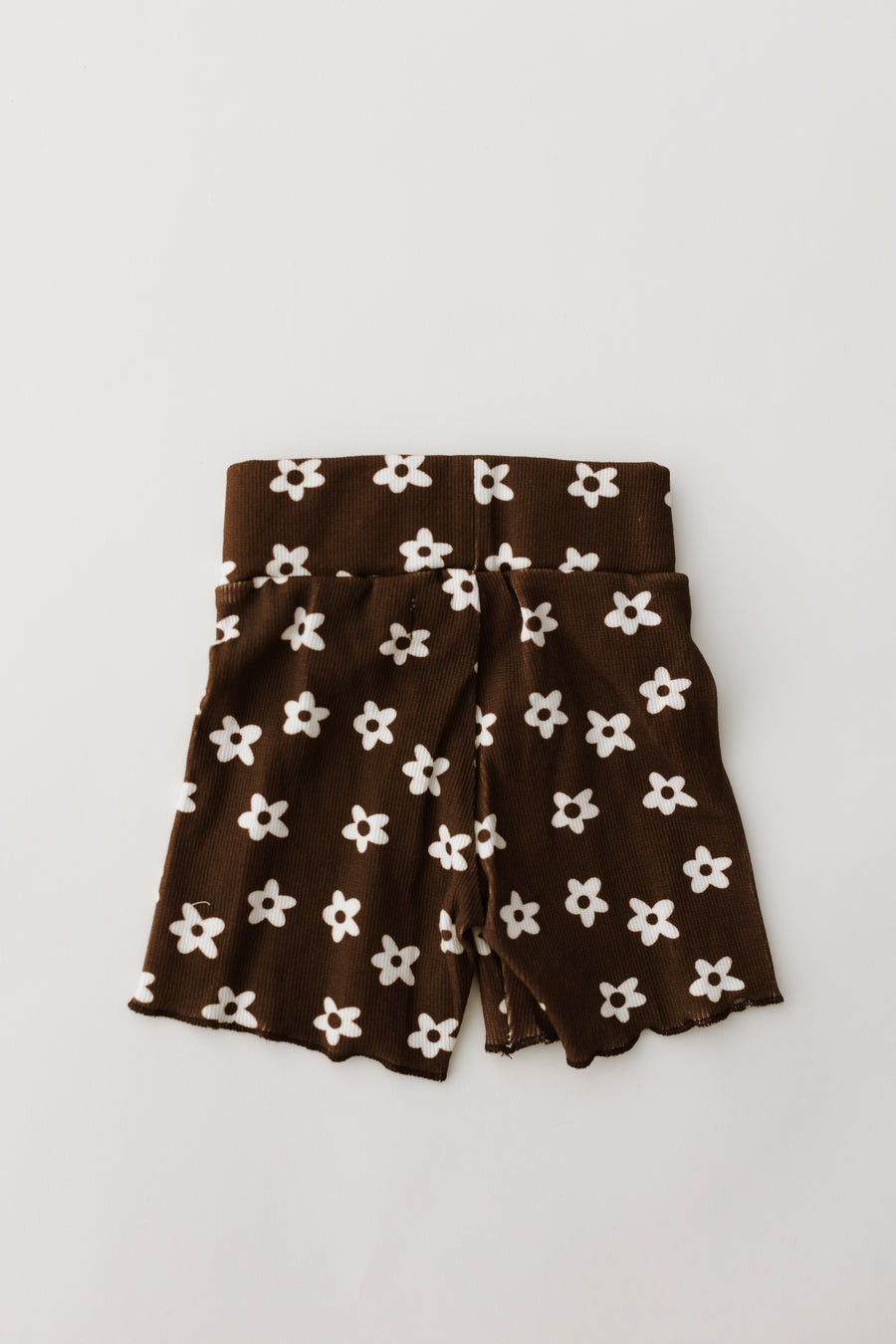Cocoa-Wild Flower Ribbed shorts