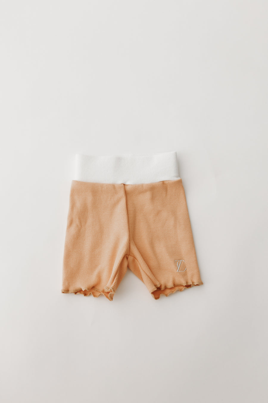 Apricot Ribbed shorts
