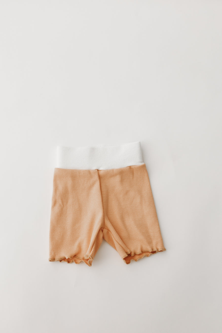 Apricot Ribbed shorts