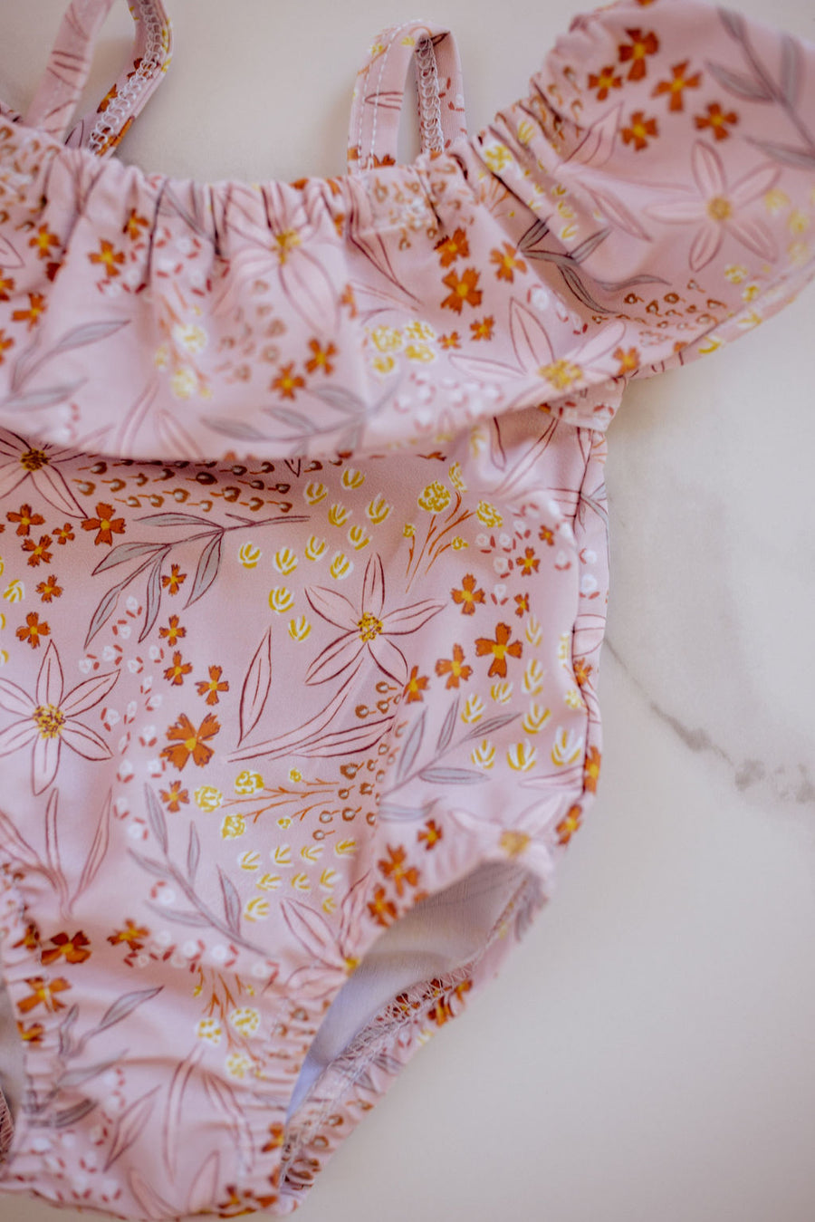 Floral Ruffle Swimsuit