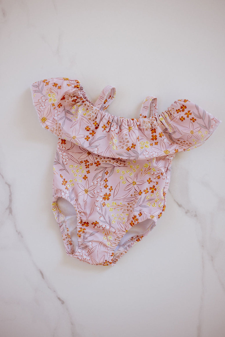 Floral Ruffle Swimsuit